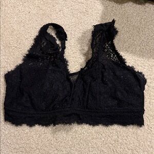 Aerie Elegant Black Lace Bralette